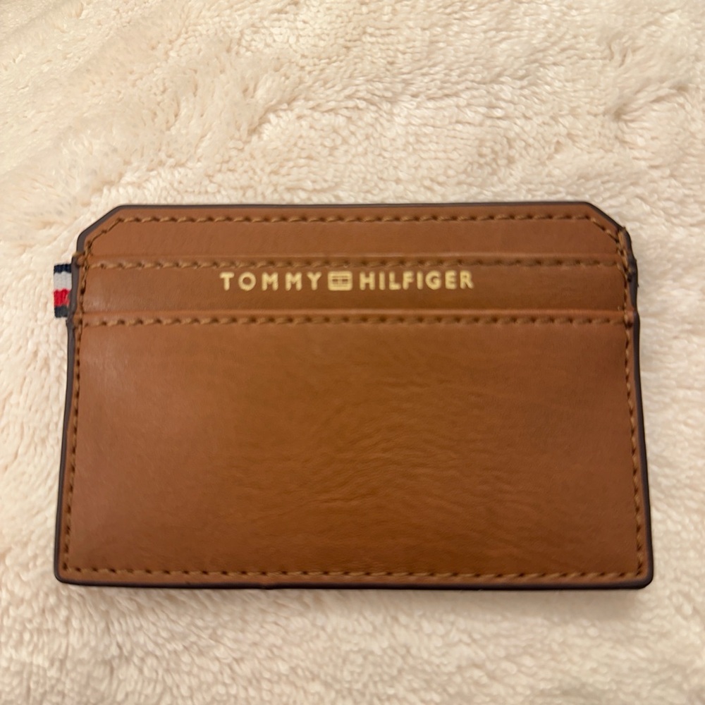 Tommy Hilfiger Tan Card Holder